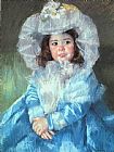 Mary Cassatt Margot In Blue painting